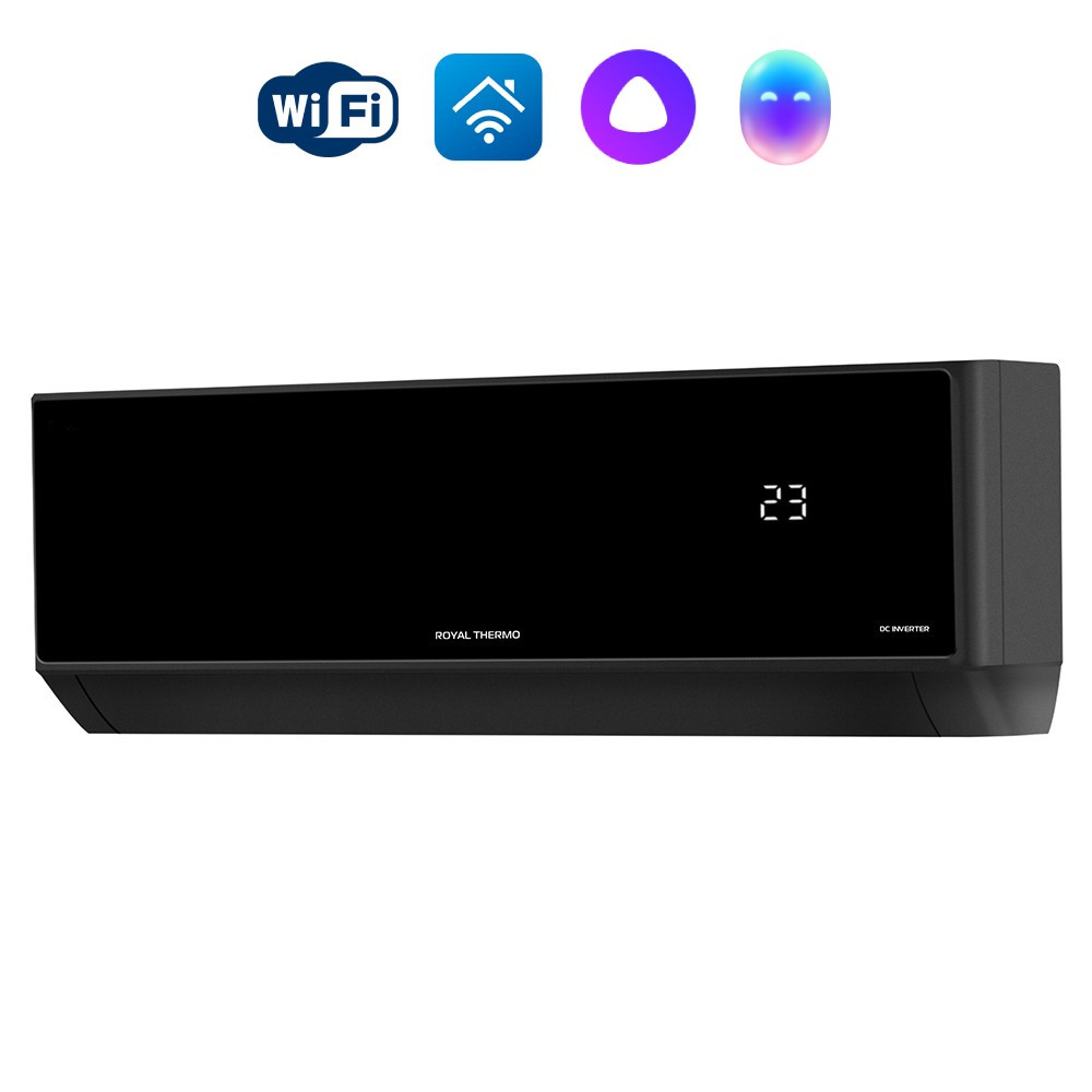 Инверторный кондиционер Royal Thermo RTBI-24HN8_V2/black Barocco DC Black